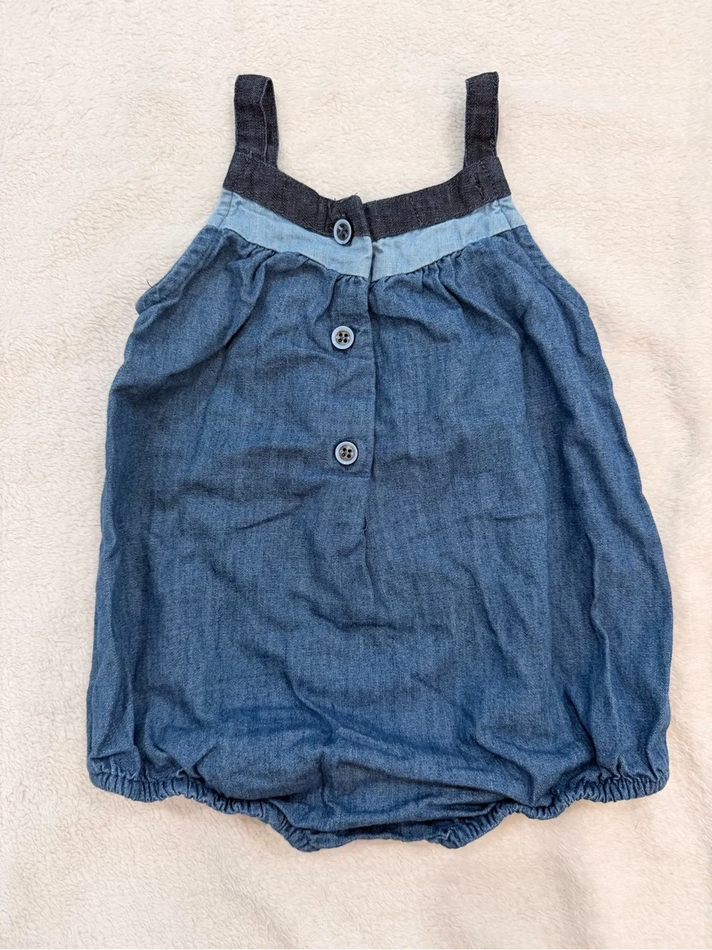 100% Cotton Denim Baby Onsie